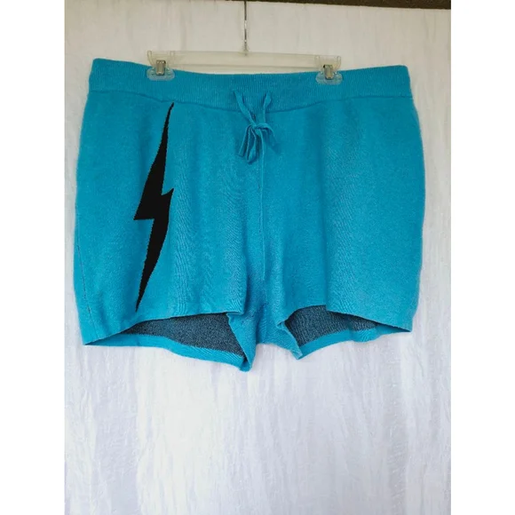 Women's Lovesick torrid Shorts Blue Size 3X sweater lightning bolt shorts - Picture 6 of 7